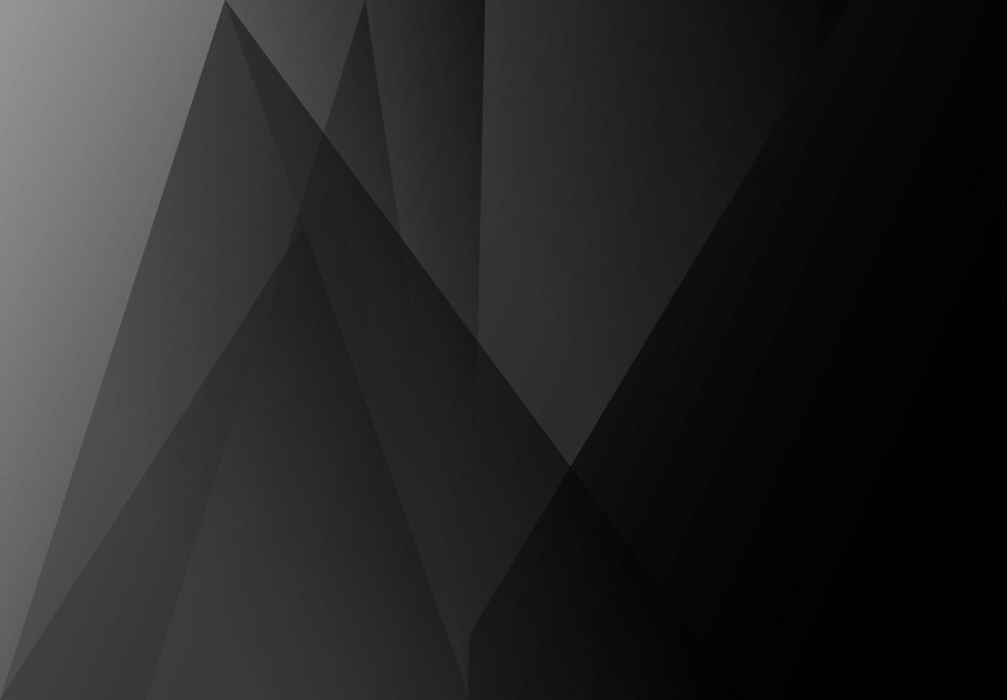 Background Minimalist Geometric Black Crystals Triangle Shape Vector