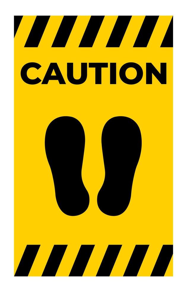 Do Not Walk Or Stand Here Symbol Sign Isolate on White Background,Vector Illustration vector