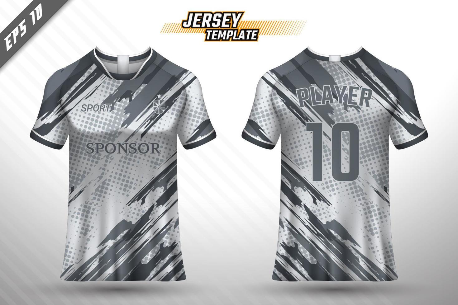 Sports jersey and t-shirt template sports jersey design vector mockup.