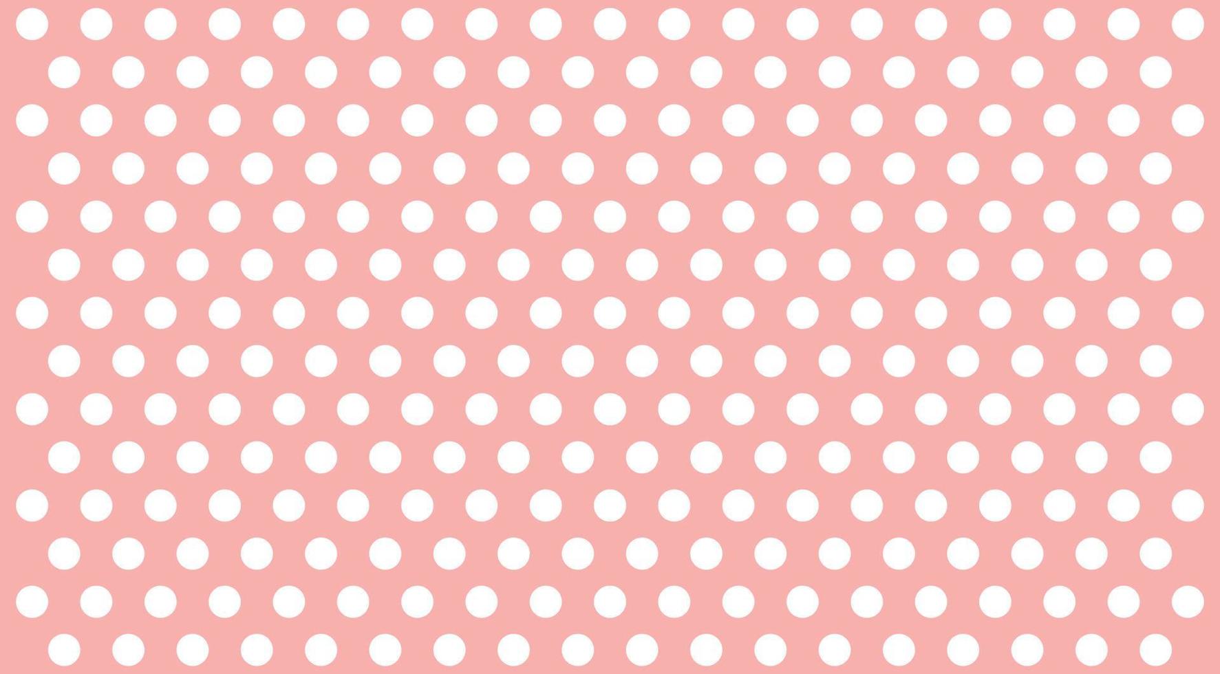 bastante lindo dulce lunares de patrones sin fisuras retro elegante vintage rosa y blanco amplio concepto de fondo para la impresión de moda vector