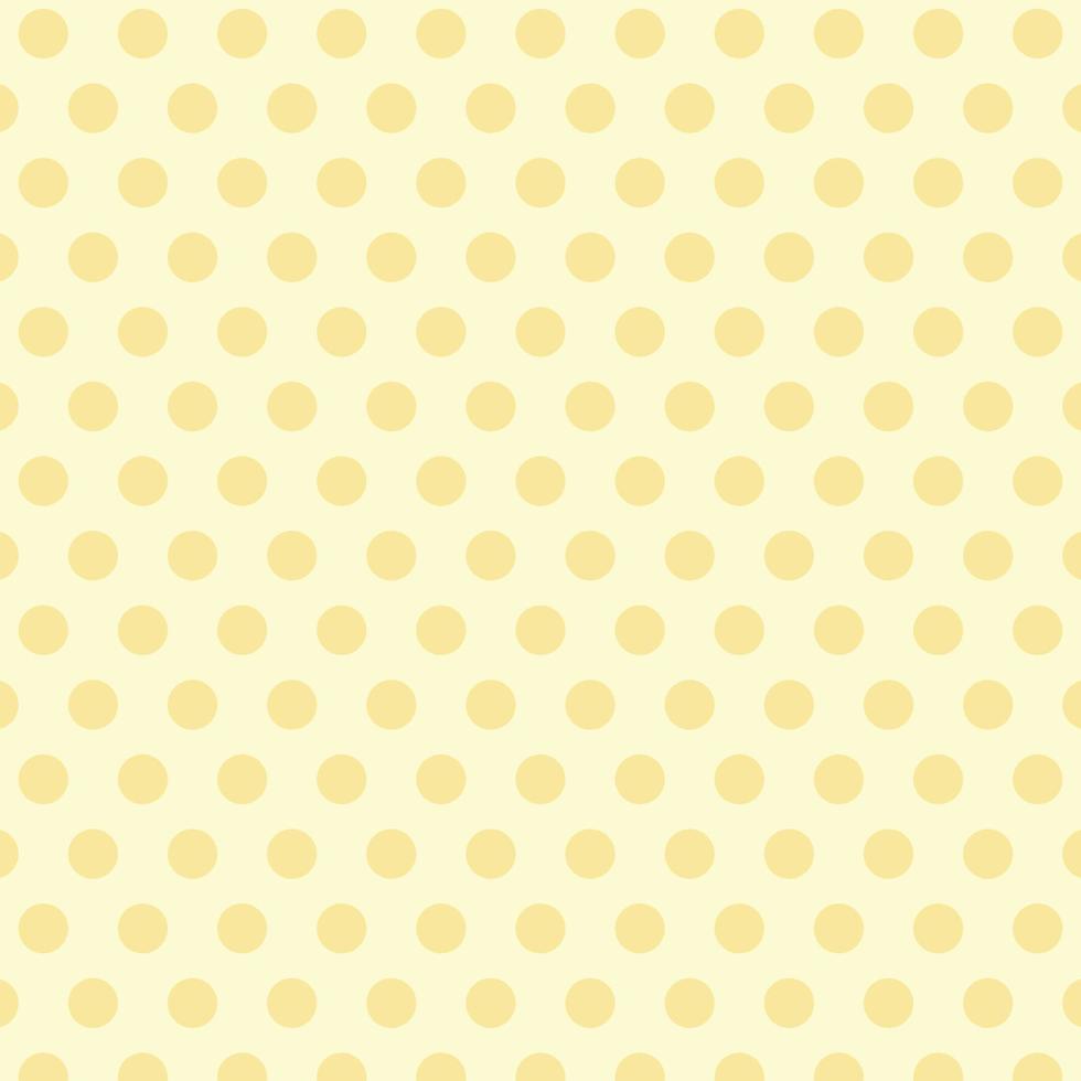 pretty cute polka dots seamless pattern retro stylish vintage yellow cream background concept for fashion print vector