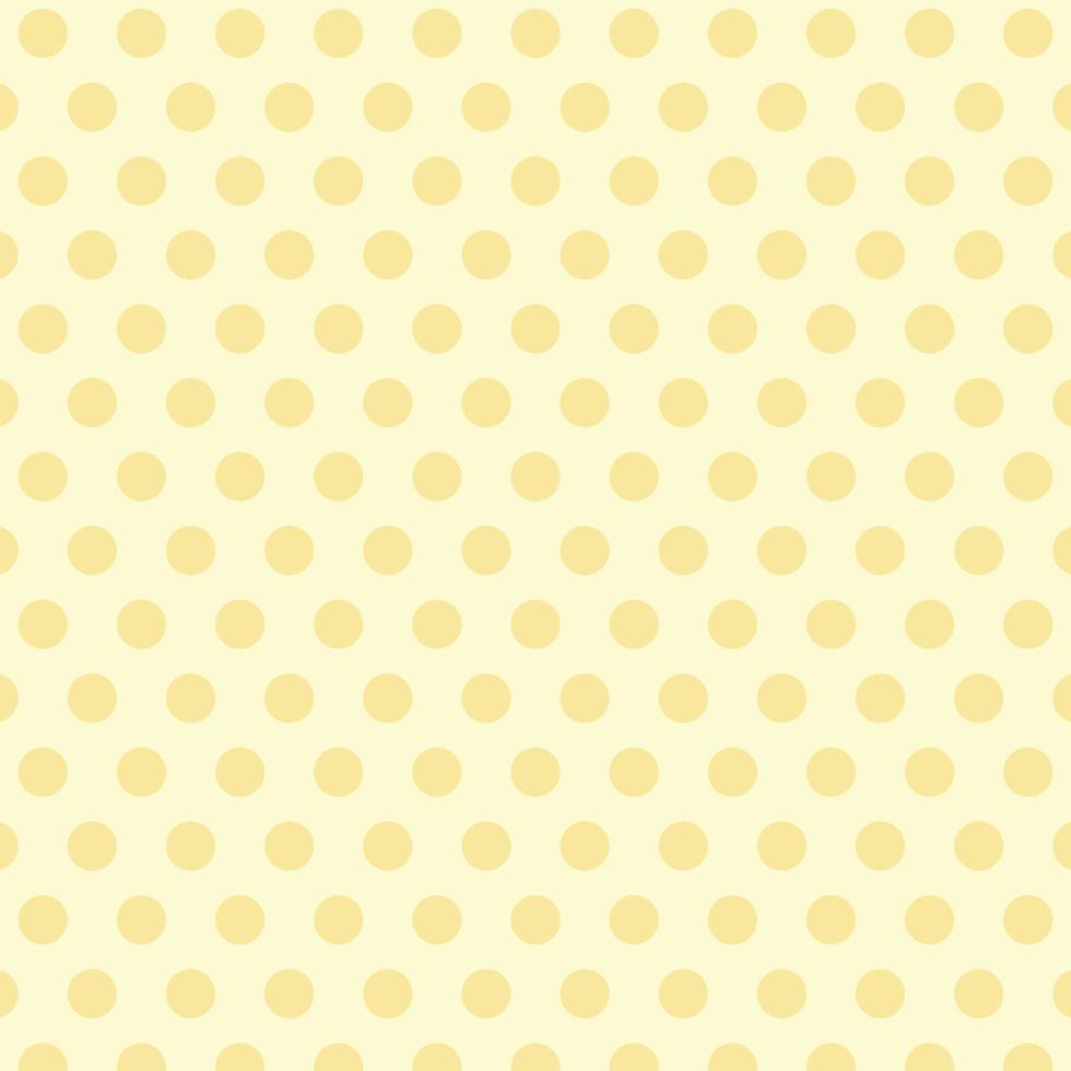 bastante lindo lunares de patrones sin fisuras retro elegante vintage amarillo crema concepto de fondo para la impresión de moda vector