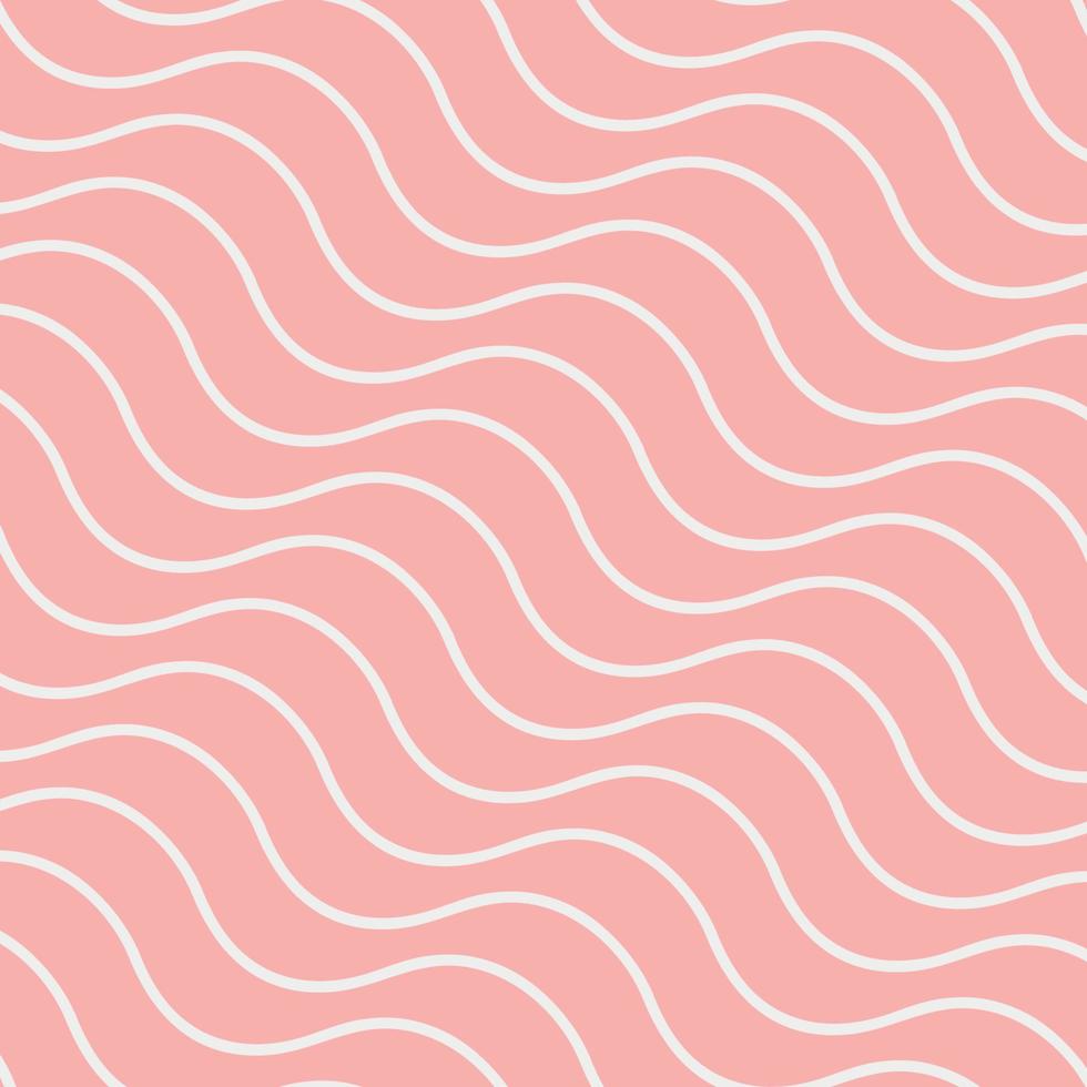 pretty cute girly abstract pink and white seamless wave pattern vector