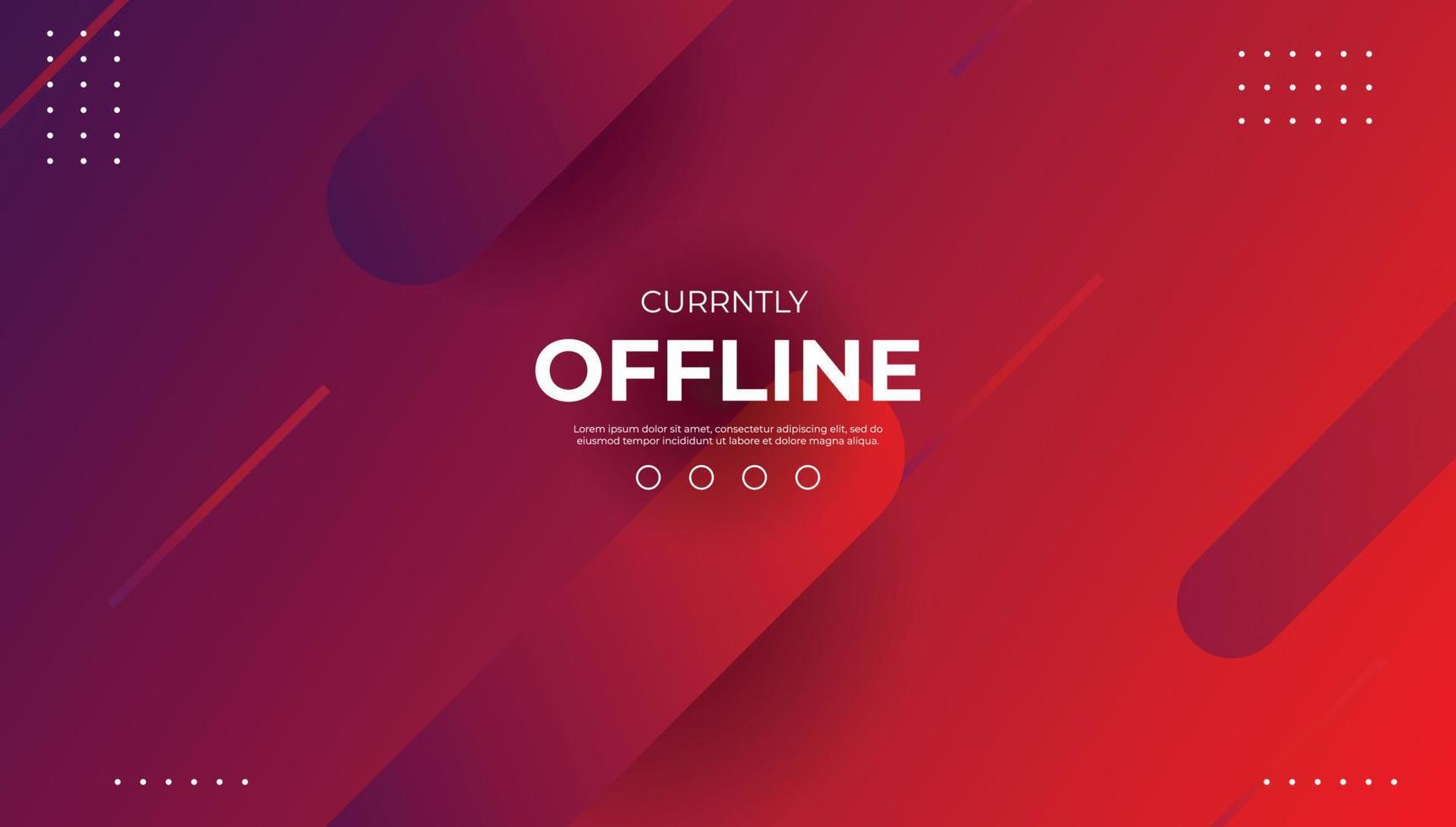 Currently Offline Twitch Banner Background Vector Template Liquid Geometric Background With Modern Design Vector Art At Vecteezy