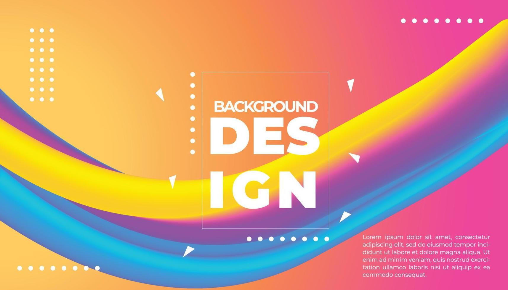 Landing abstract background concept fluid dynamic vivid bright gradient color. geometric graphic icon element decoration design template. Vector illustration.