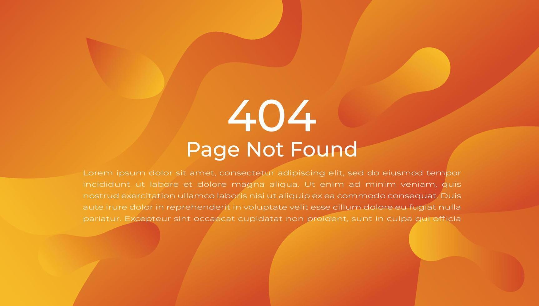 error 404 página no encontrada fondo. vector