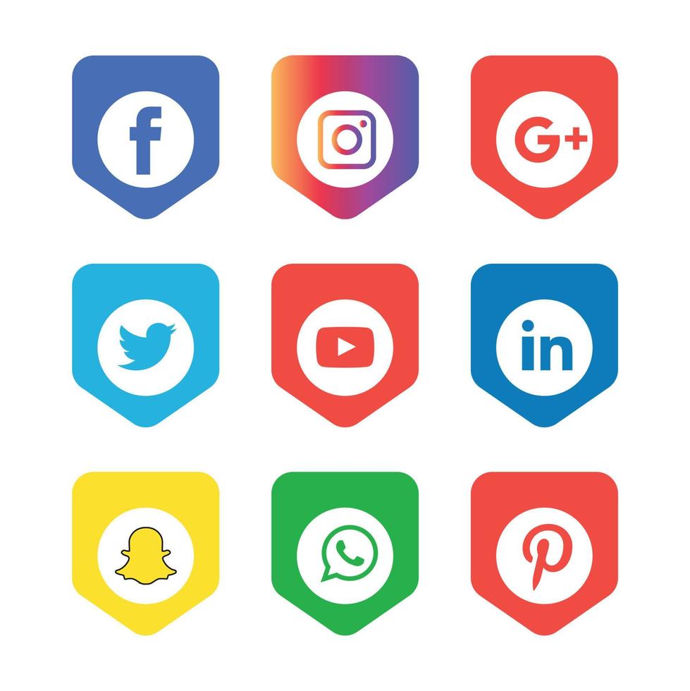 tecnología de iconos planos de redes sociales, red. venta de cara sonriente de grupo de fondo. compartir, me gusta, ilustración vectorial twitter, youtube, whatsapp, snapchat, facebook, instagram, tiktok, tok vector