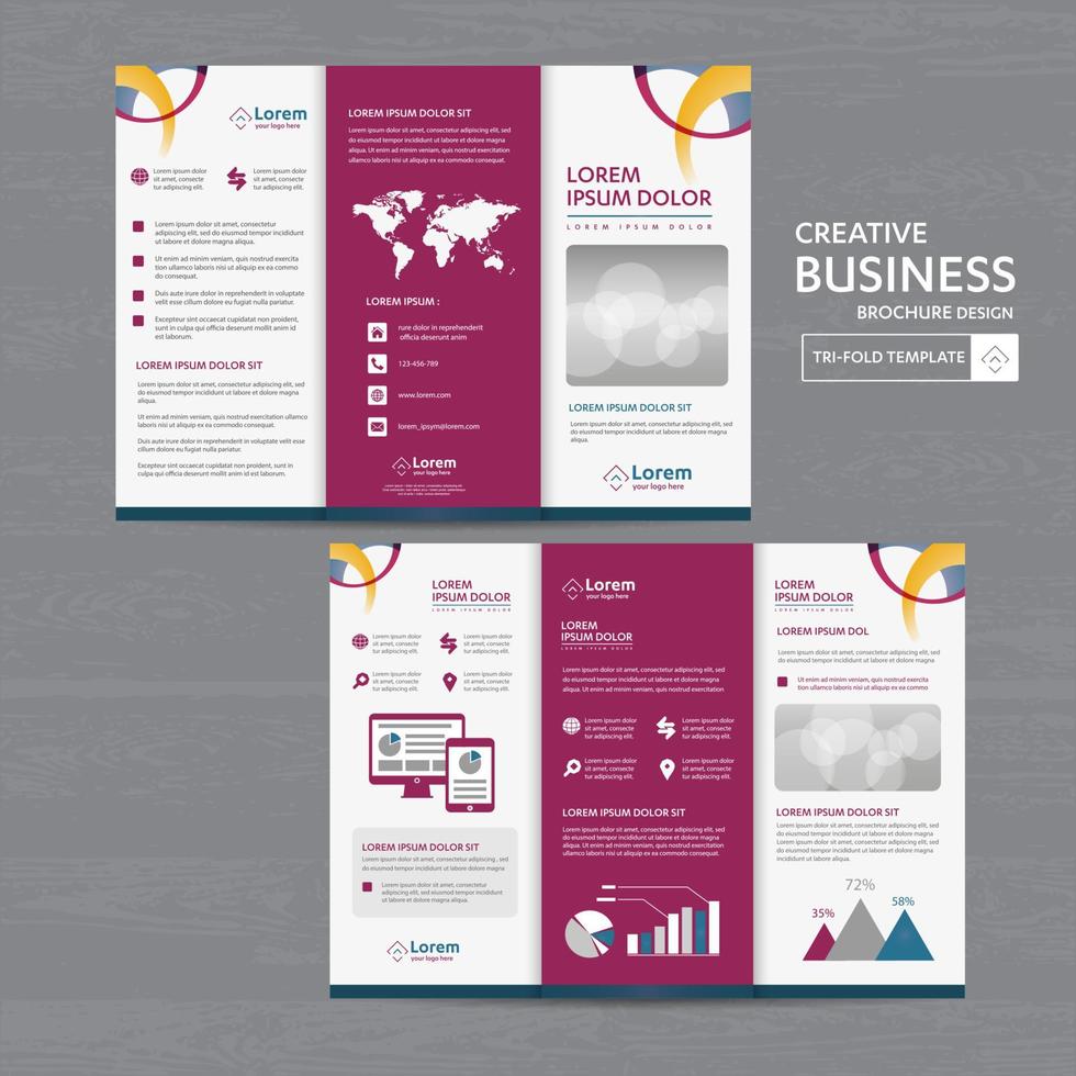 flyer folleto diseño de plantillas de negocios identidad empresarial corporativa tecnología digital empresa elemento de papelería personas presentación de la comunidad promoción de trabajo vector