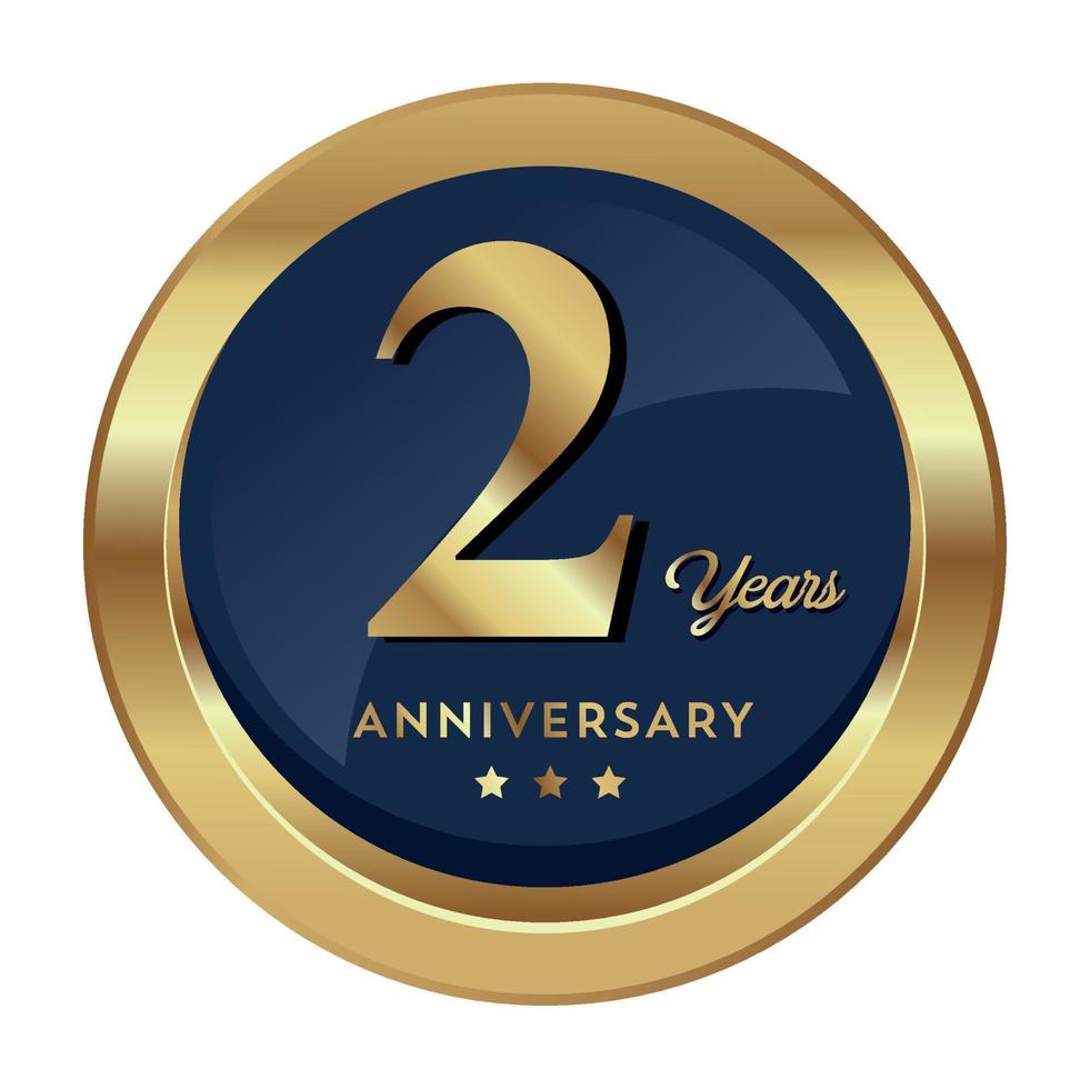 2nd Anniversary Celebrating text company business background with 2nd Anniversary Celebrating text company business background with