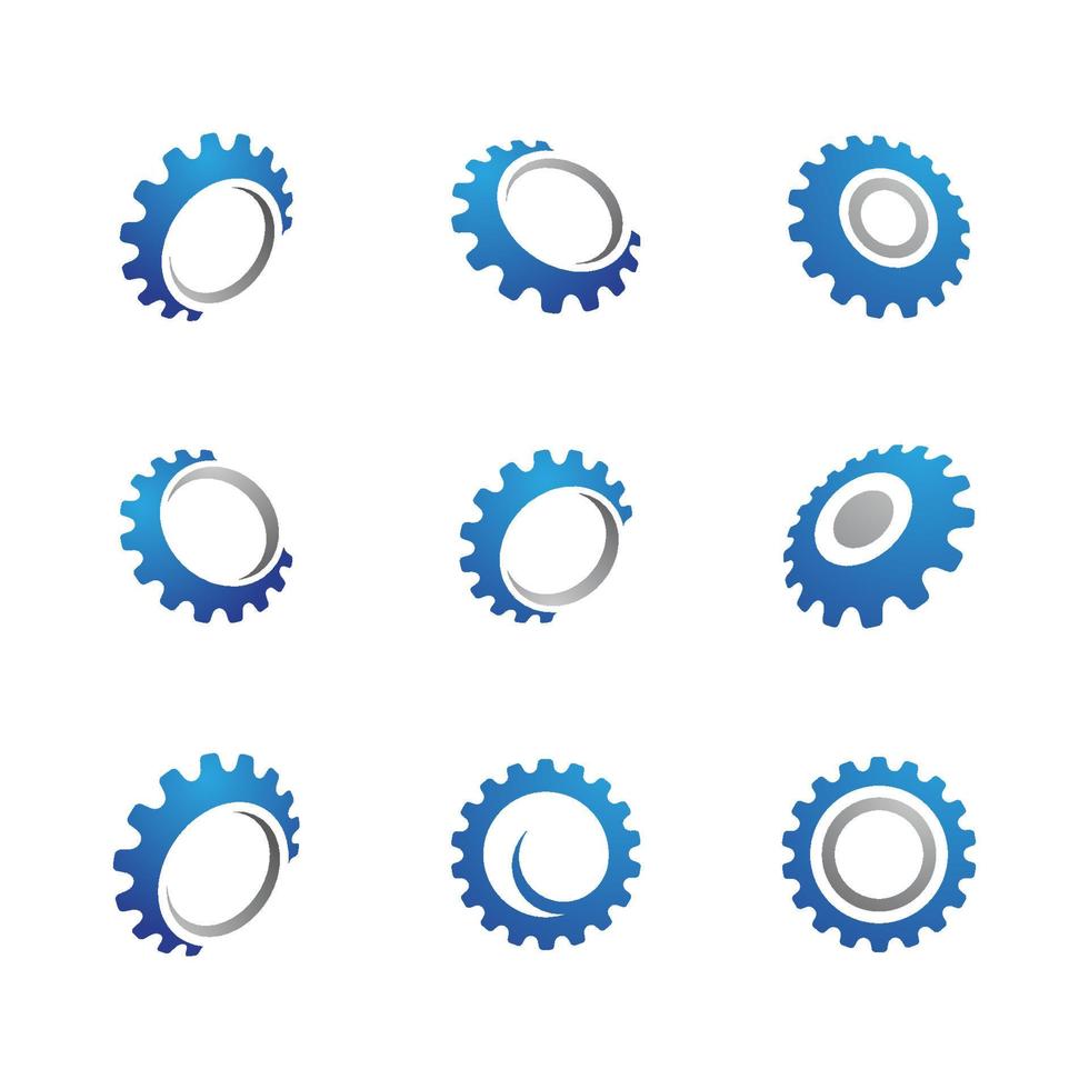 Gear vector icon illustration design