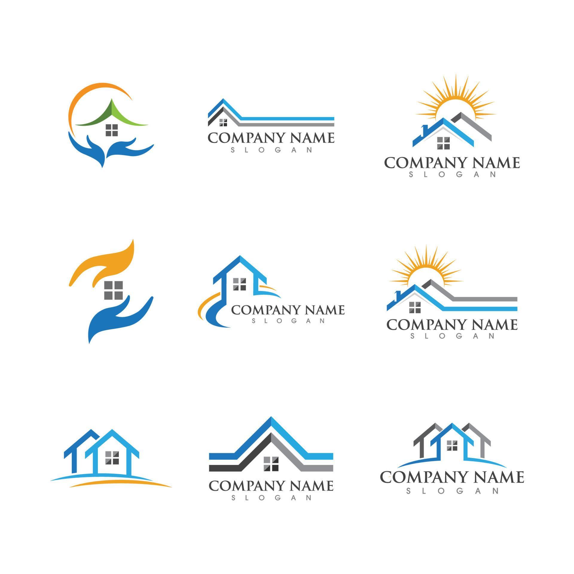 Property and Construction Logo design 4343558 Vector Art at Vecteezy
