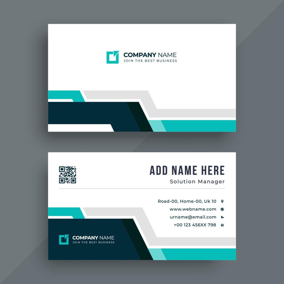 Modern business card design template vector