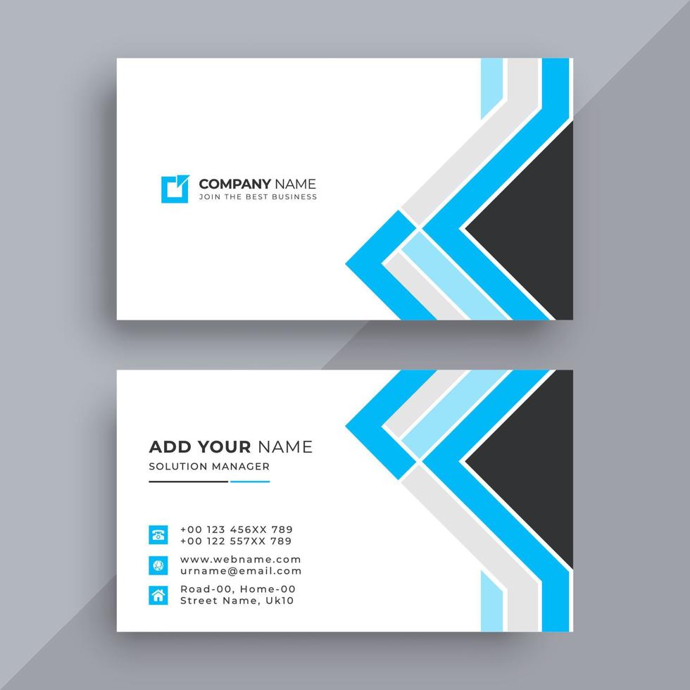 Modern business card design template vector
