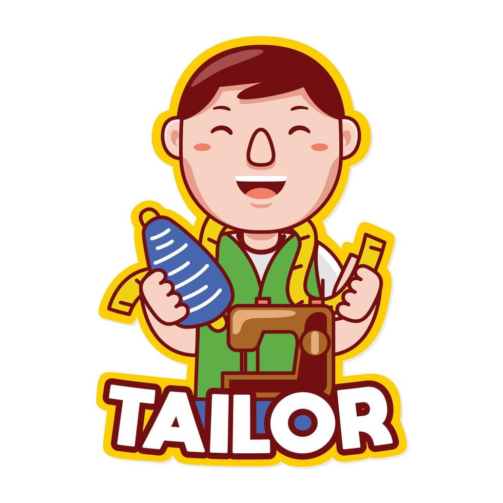 TAILOR PROFESSION LOGO vector