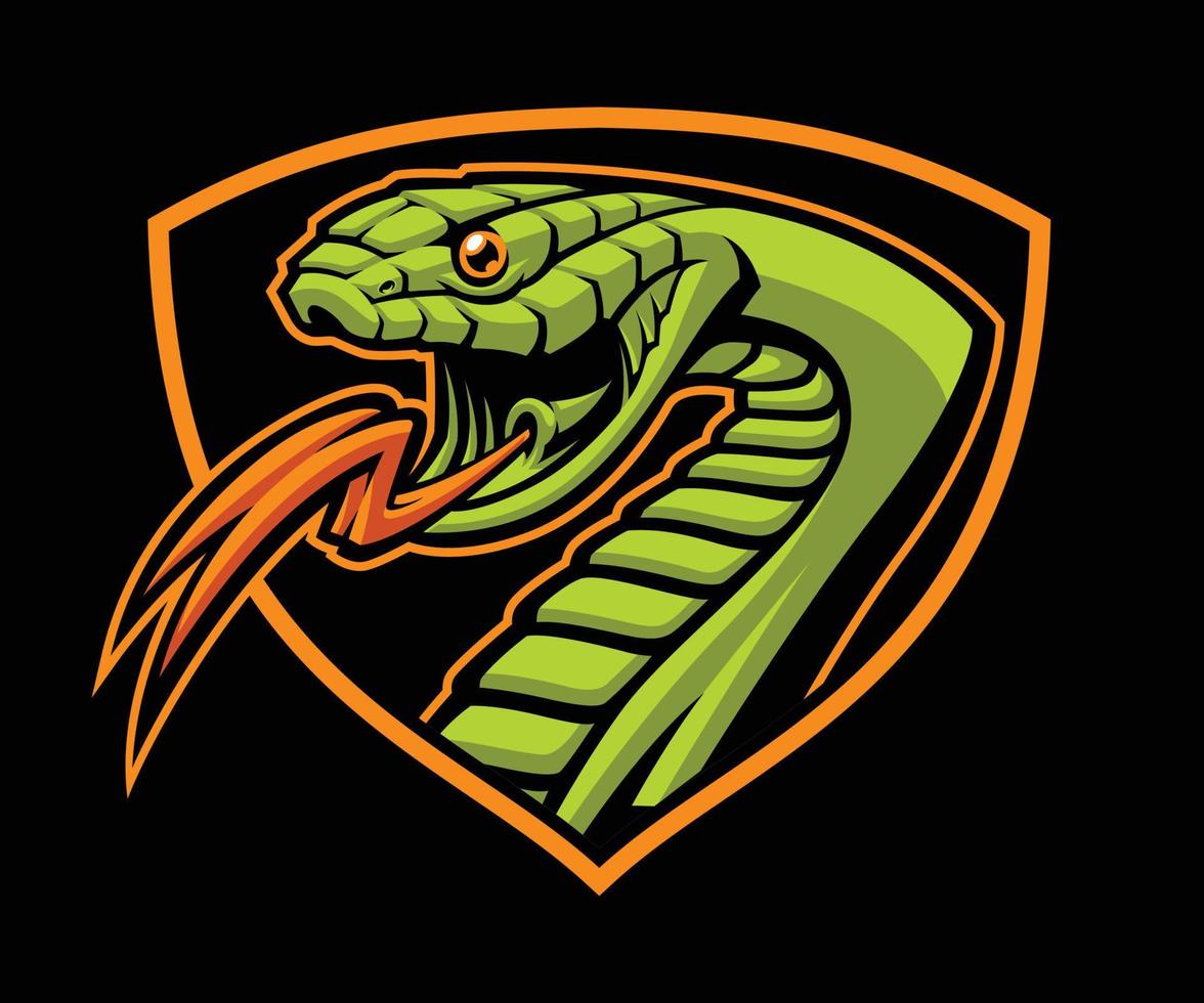 Snake Mascot logo vector