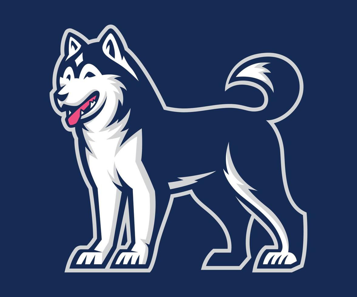 mascota de vector husky