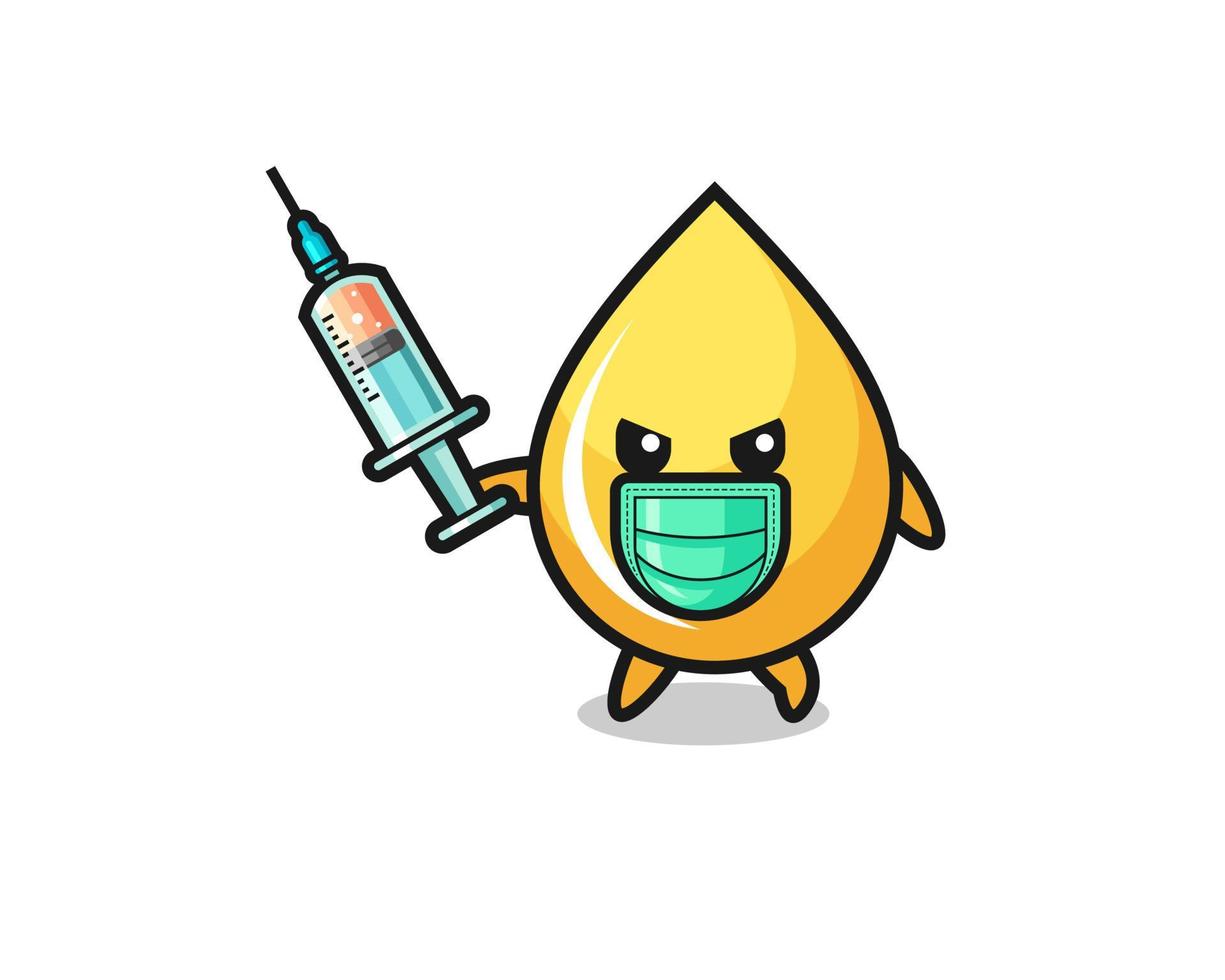 Ilustración de la gota de miel para combatir el virus. vector