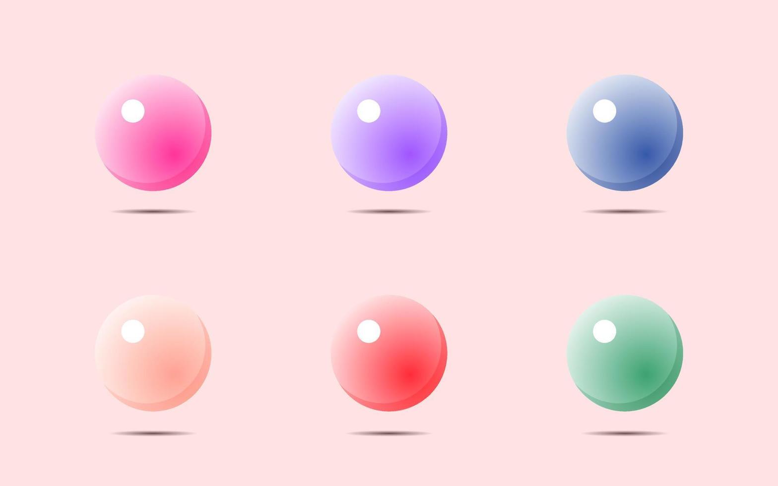 cute shiny pearls or jewelry like element set, jewelry stone vector illustration.