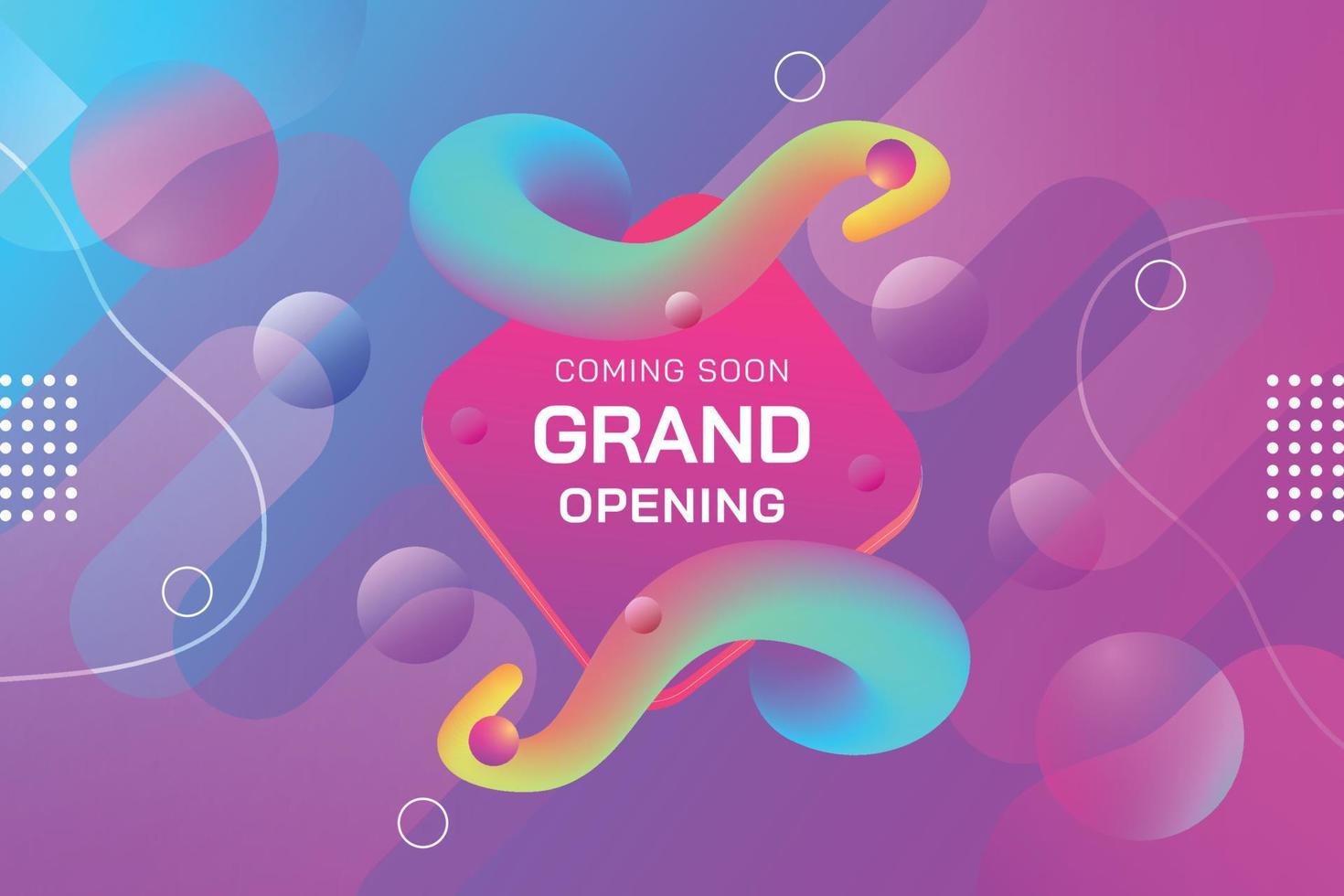 Grand opening coming soon Vector Background