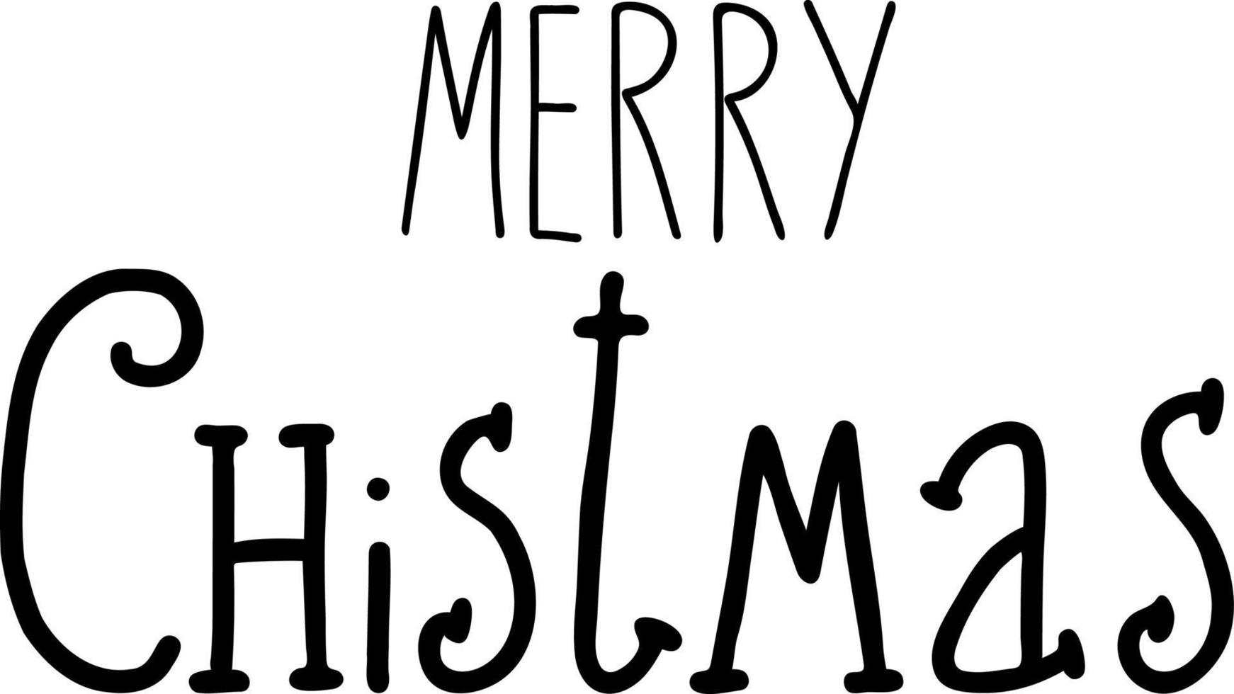 letras - feliz navidad. ilustración vectorial vector