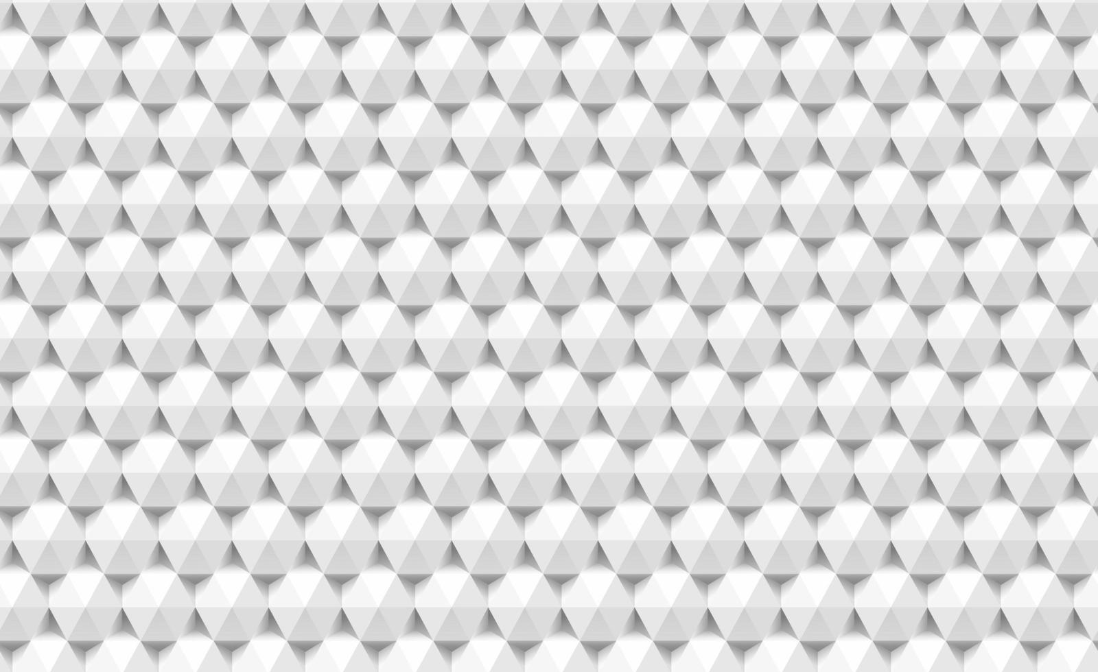 3d paper triangles and hexagons seamless pattern. Abstract vector geometric texture of triangular. Monochrome illustration with geometric shapes