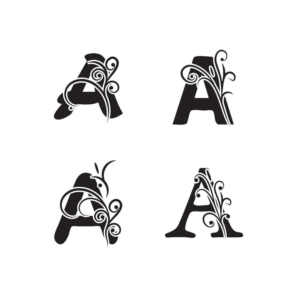 Letter A Logo symbol Template vector icon design