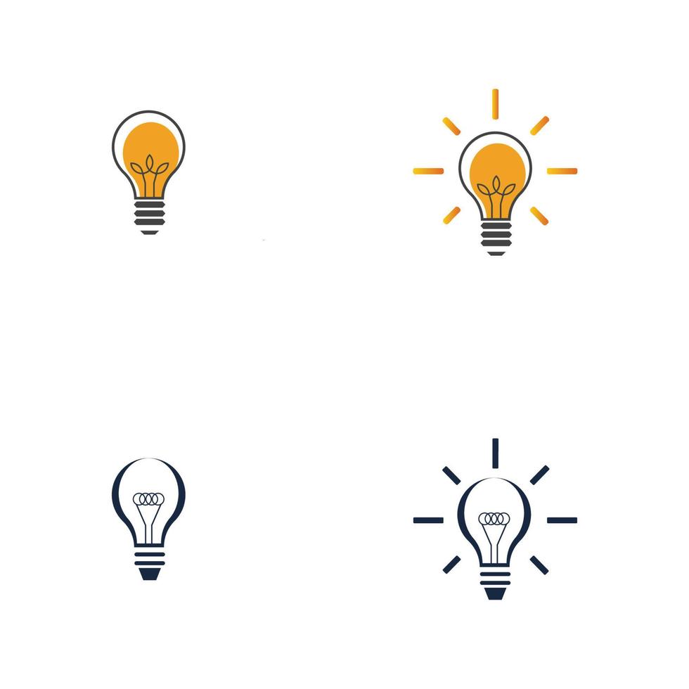 light bulb symbol icon vector