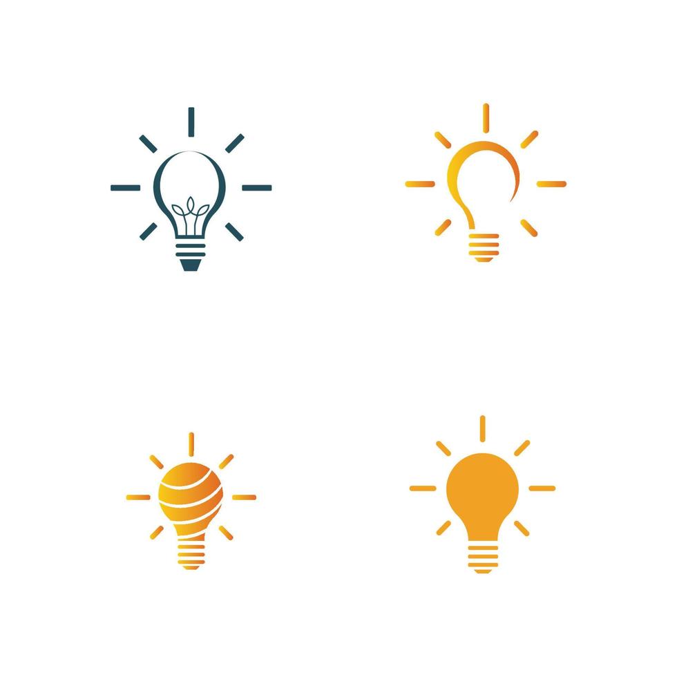 light bulb symbol icon vector