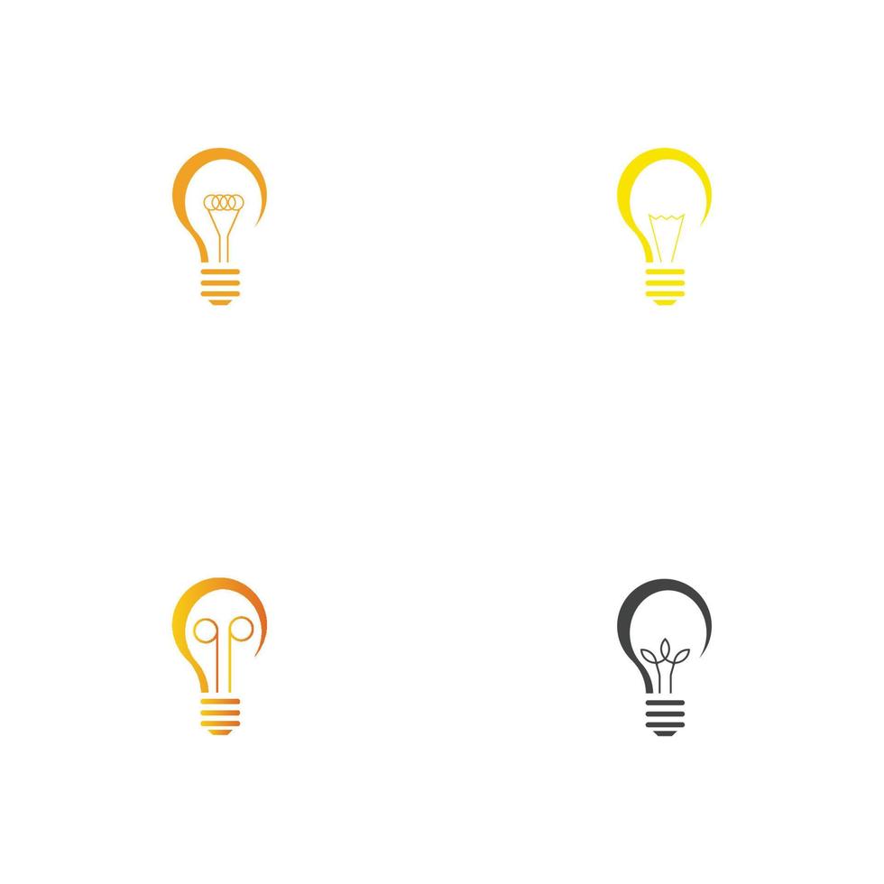 light bulb symbol icon vector