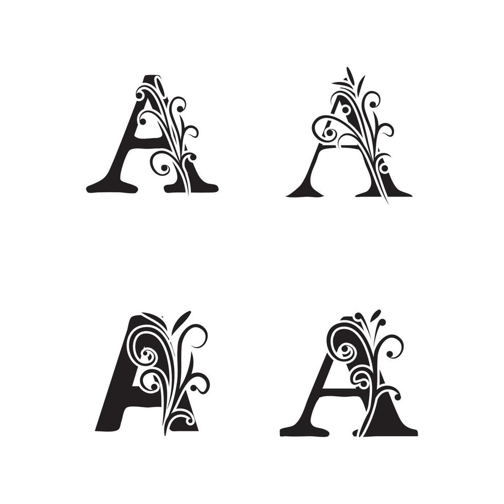 Letter A Logo symbol Template vector icon design