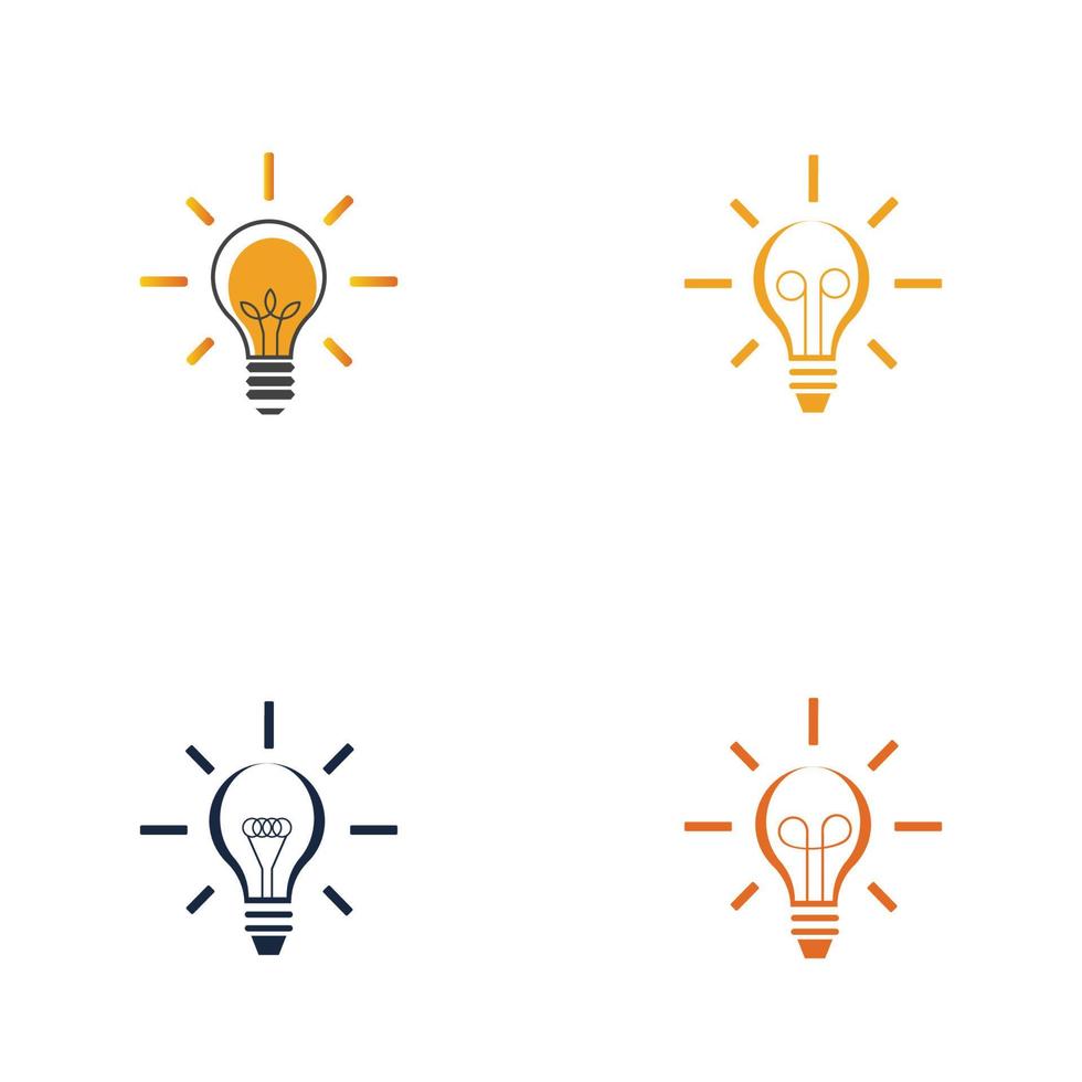 light bulb symbol icon vector