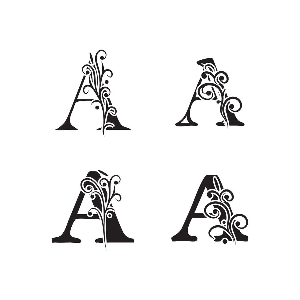 Letter A Logo symbol Template vector icon design