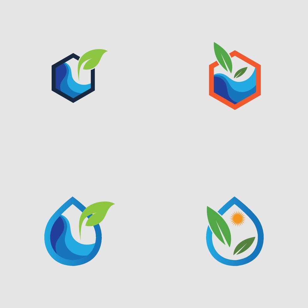 set of hydroponics vector