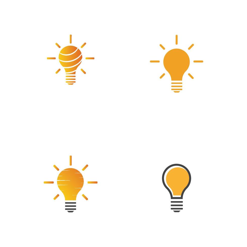 light bulb symbol icon vector