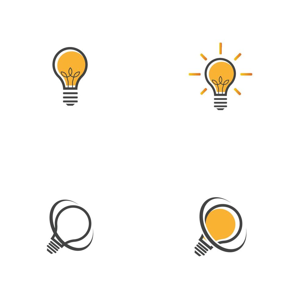 light bulb symbol icon vector