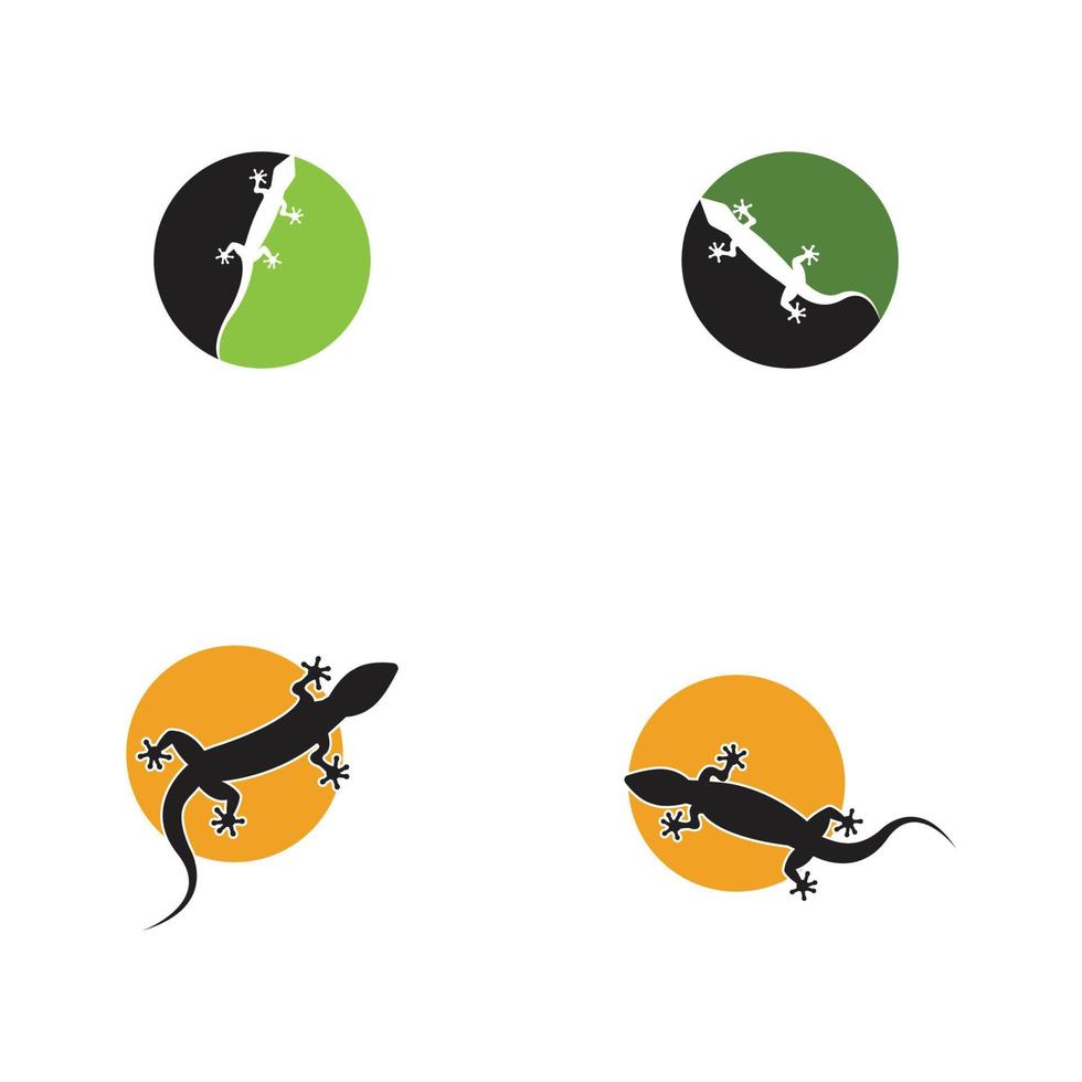 Lizard vector icon logo and symbols template - Vector