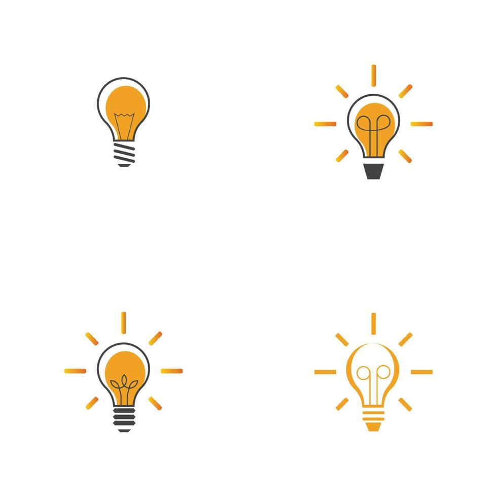 light bulb symbol icon vector