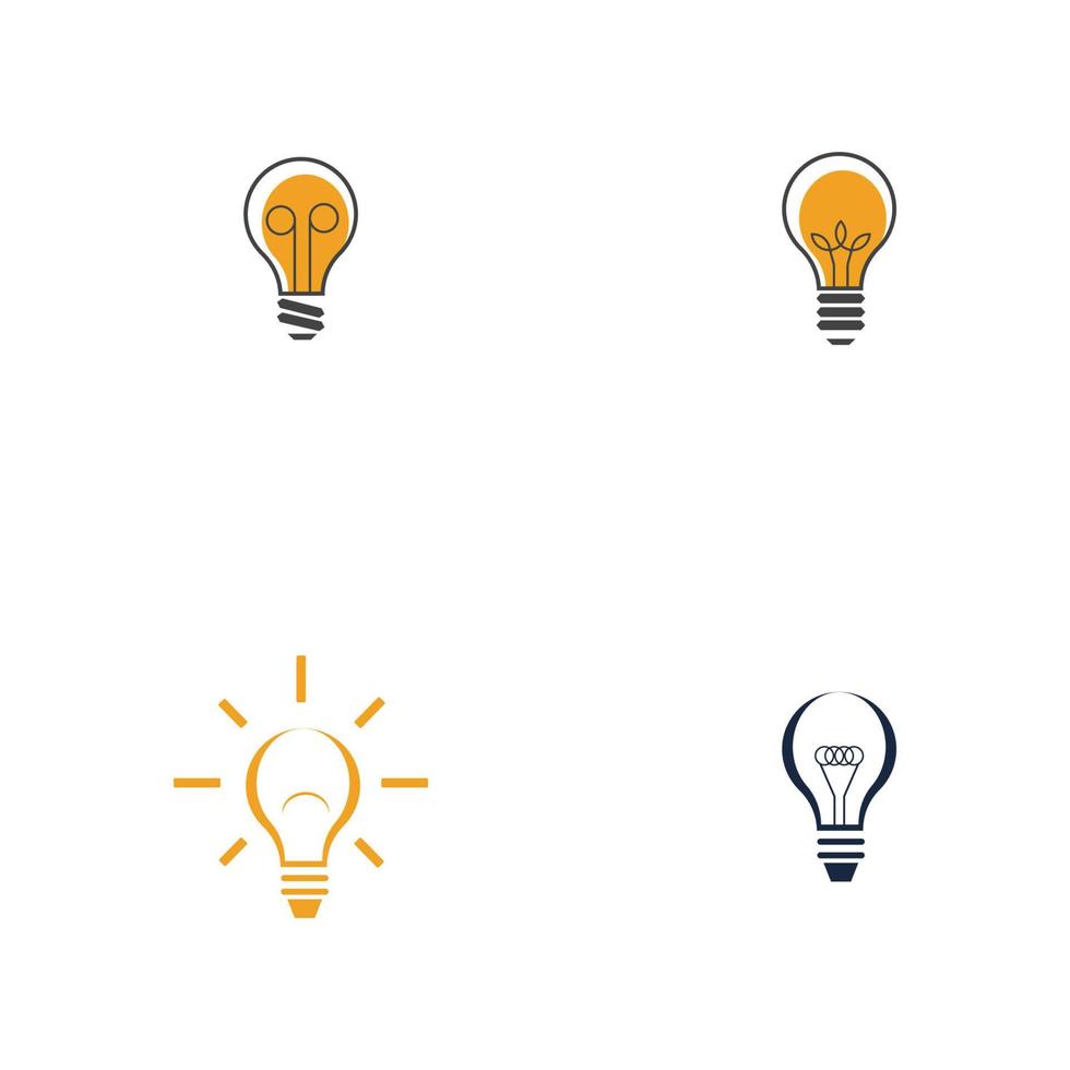 light bulb symbol icon vector