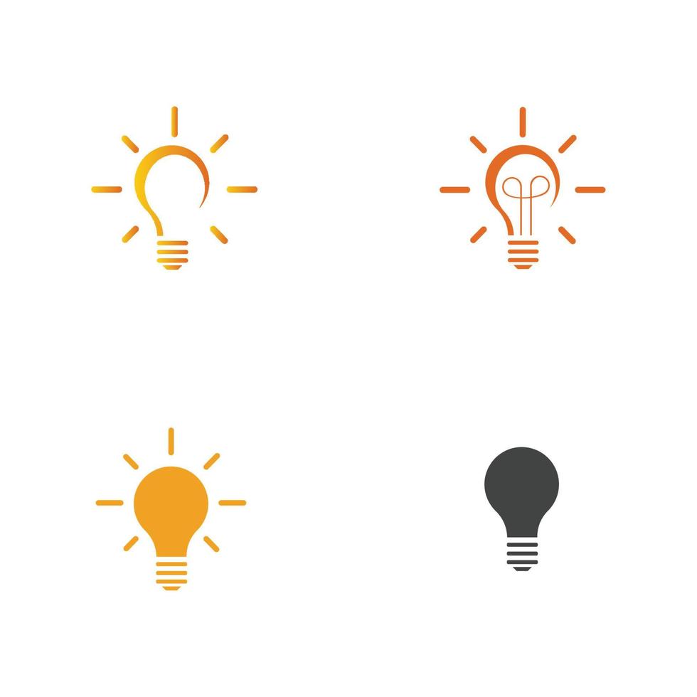 light bulb symbol icon vector