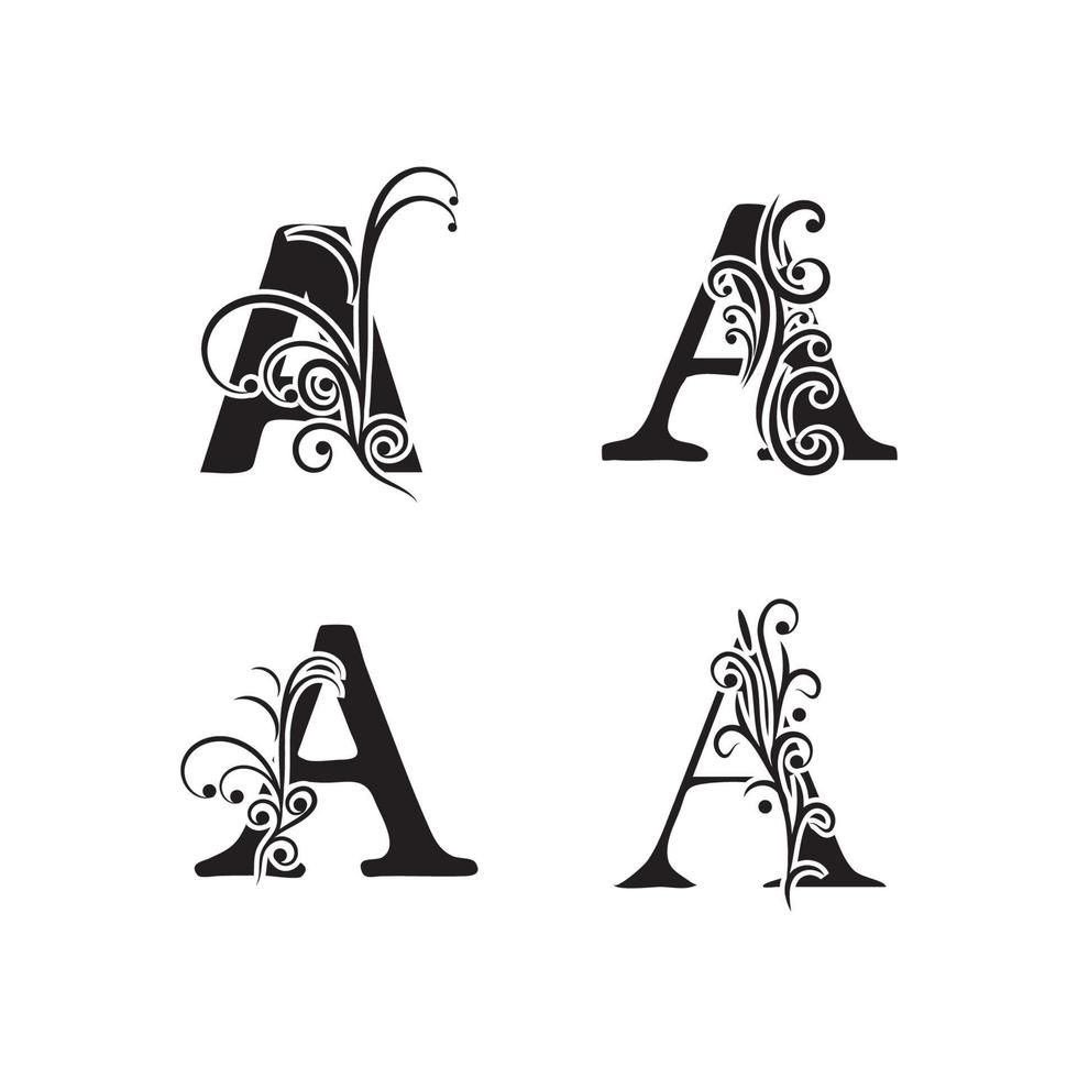 Letter A Logo symbol Template vector icon design