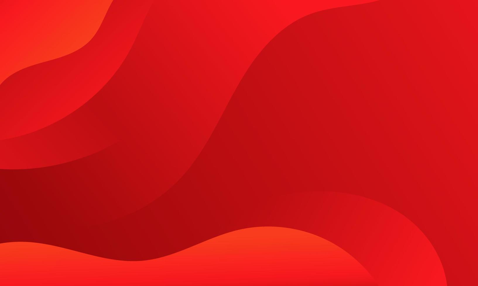 Abstract Red Fluid Wave Background vector