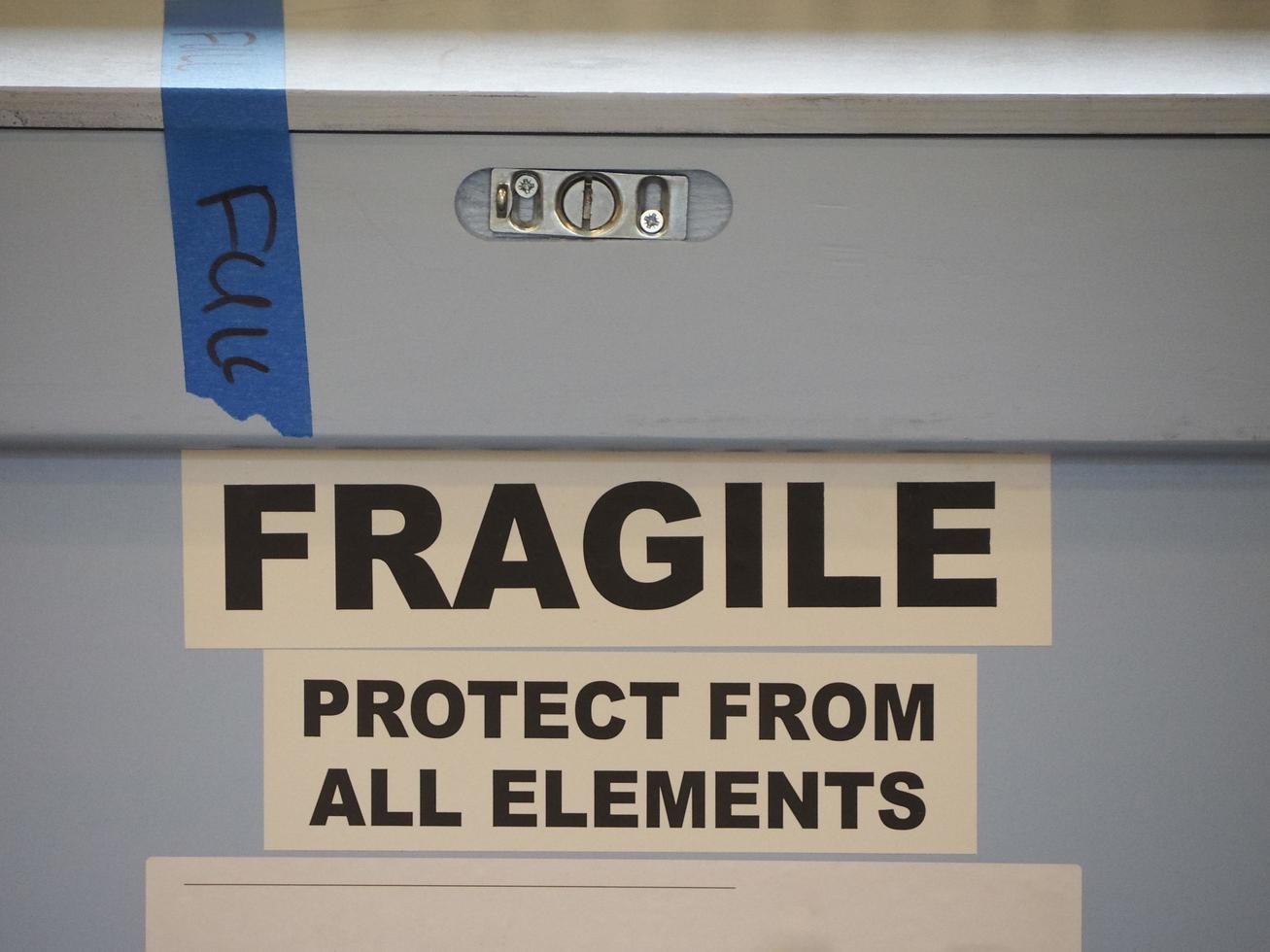 fragile warning sign photo