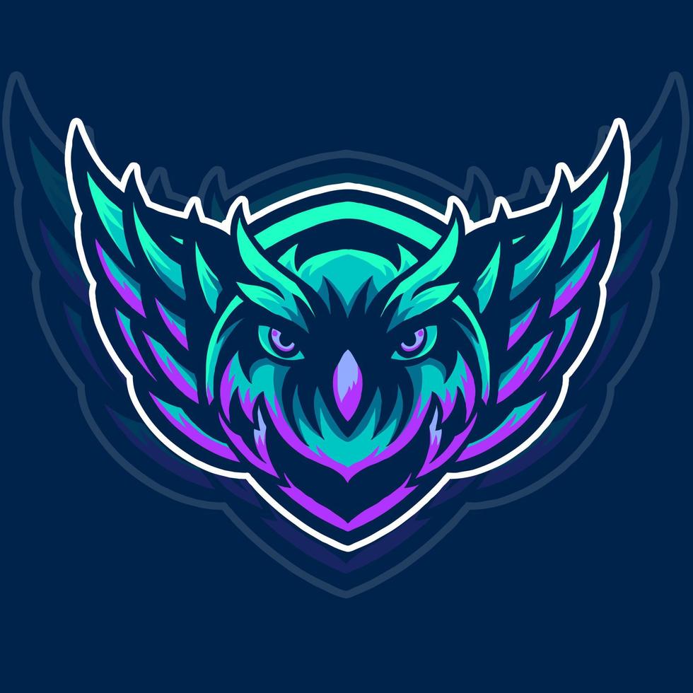 Owl Head Mascot vector