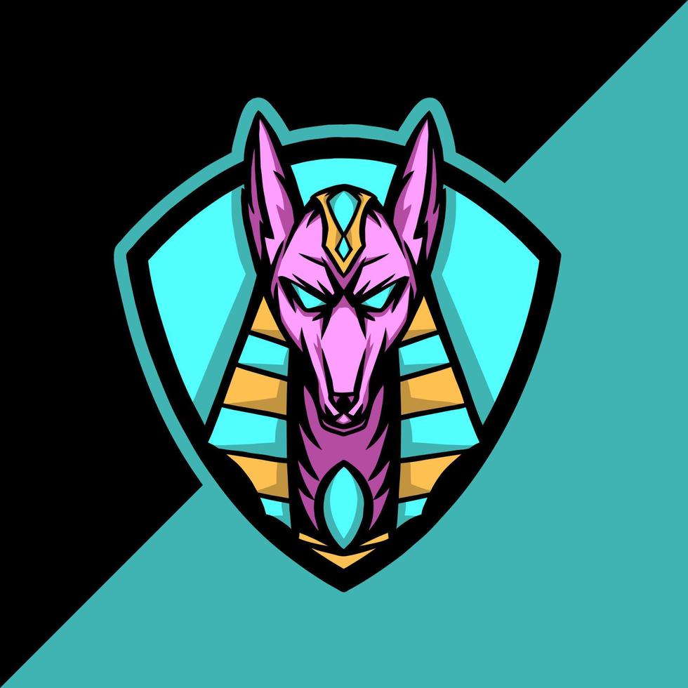 Anubis Head Mascot Logo vector