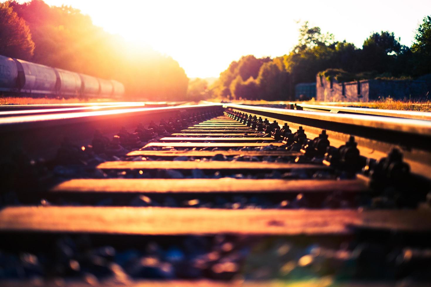 antigua estación de ferrocarril foto