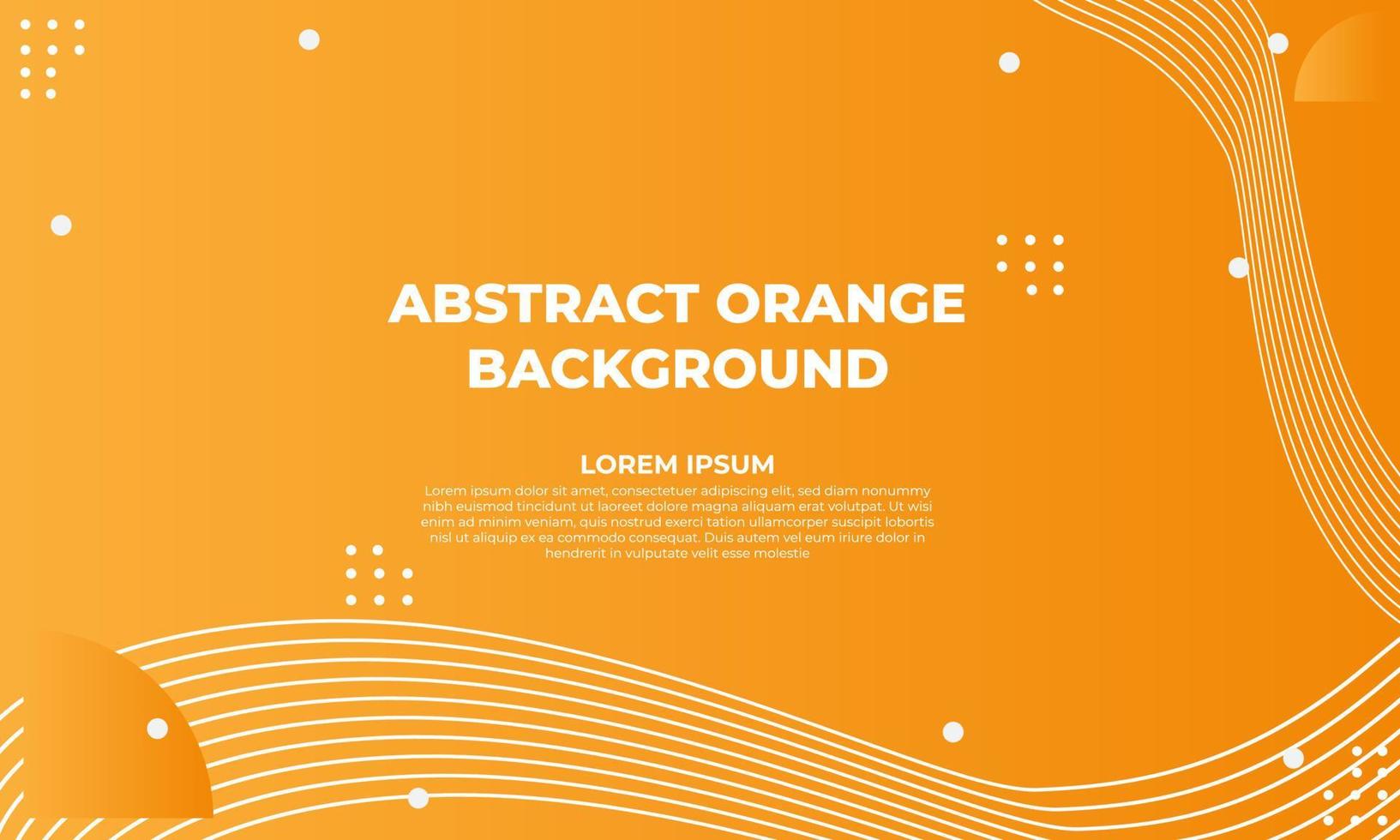 abstract orange flat geometric background design vector