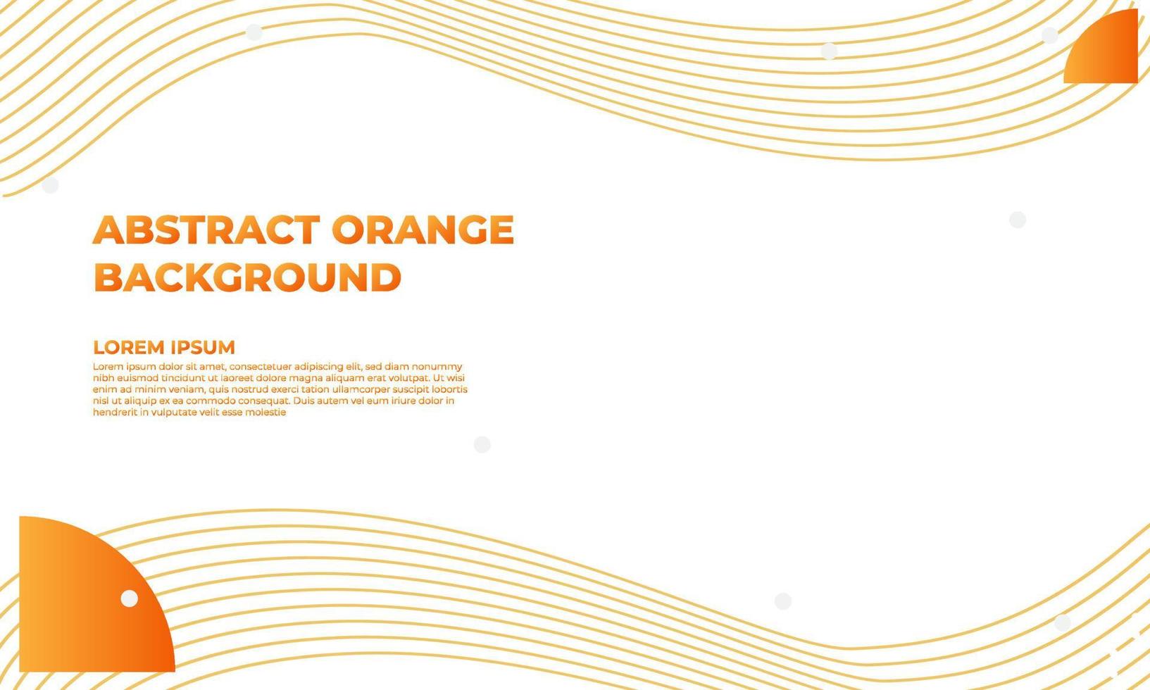 abstract orange flat geometric background design vector