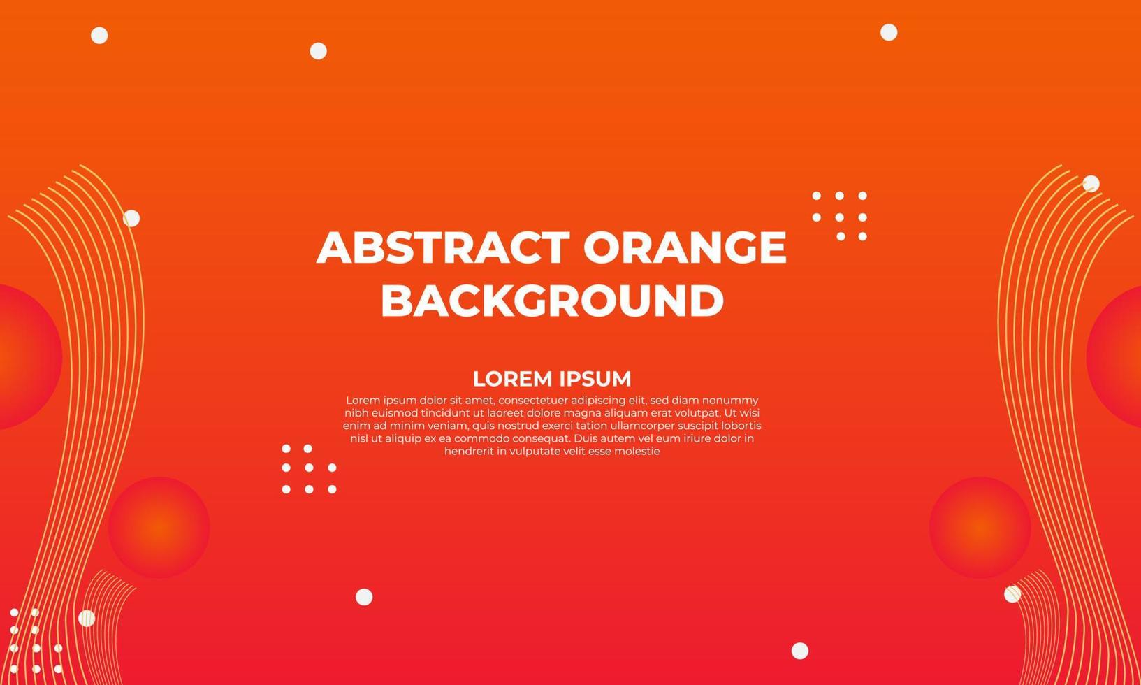 abstract orange gradient geometric background design vector