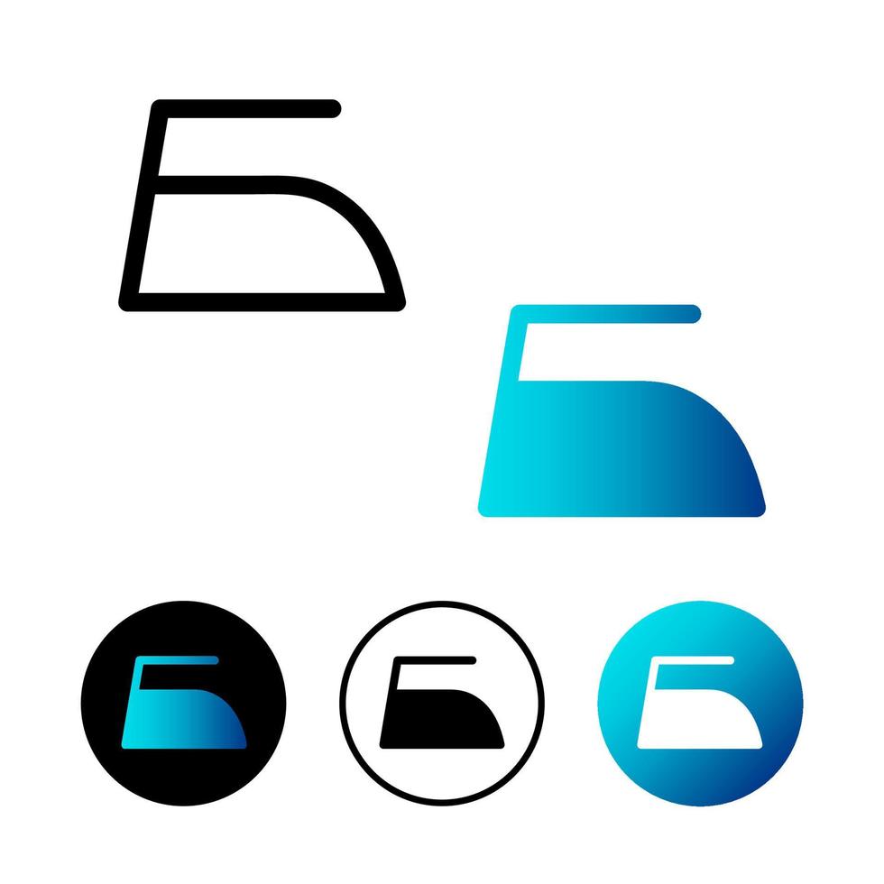 Abstract Iron Symbol Icon Illustration vector