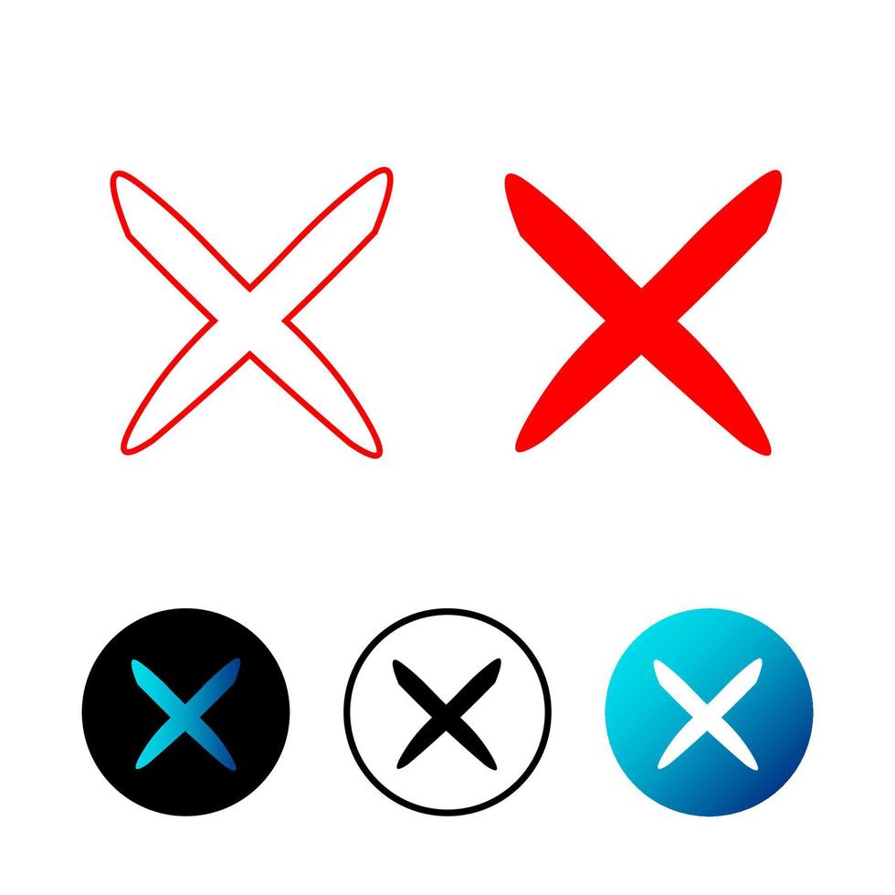Ilustración de icono de cruz abstracta vector